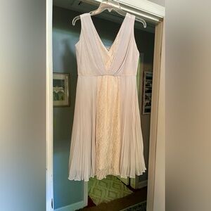 Brand New, Maxandcleo lace, grey pleated midi dress. Truly lovely and feminine